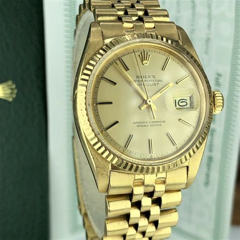 vintage rolex datejust gold